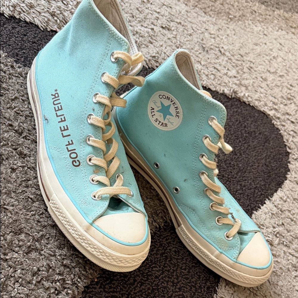 Golf Le Fleur Blue High-Top Sneakers
